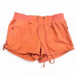 Bebop Coral-Orange Athletic Drawstring Shorts